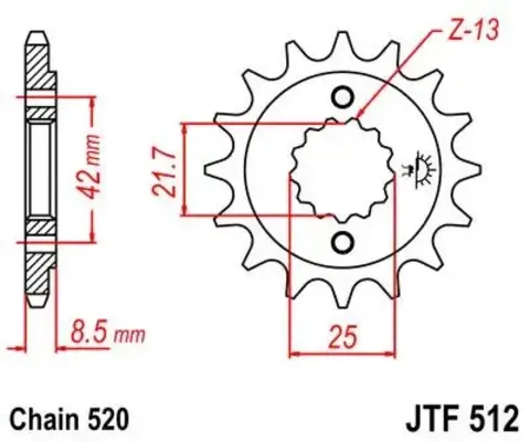 Звезда ведущая JTF512.14