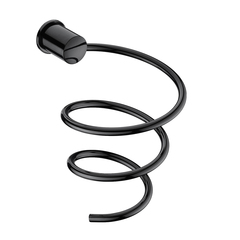 WasserKRAFT K-1080POLISHED BLACK Держатель фена фото