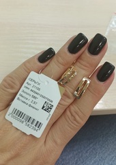 21105 - Серьги из золота 585 пробы с фианитами