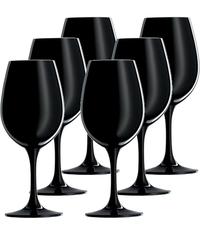 Набор бокалов для дегустации вина 299 мл, 6 шт, черные, фото 1