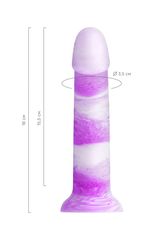 Фиолетовый фаллоимитатор Neil - 18 см. - 