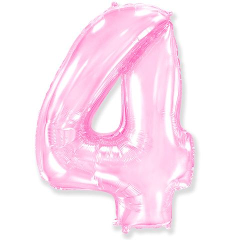 Цифра "4" розовый