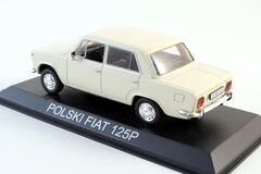 Polski Fiat 125P white 1:43 DeAgostini Masini de legenda #27