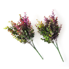 №3 Эвкалипт искусственный, шаровидный, сиреневый, 35 см., набор 2 букета.