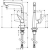 Смеситель для кухни с Г-образным изливом Hansgrohe Talis S 72820800