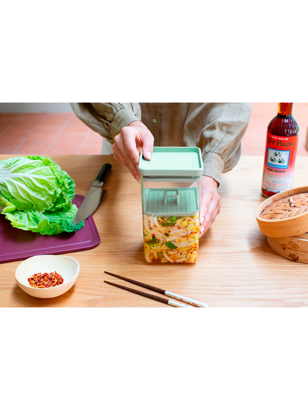 Контейнер для ферментации Tasty+, Мятно-зеленый, арт. 145483 - фото 4