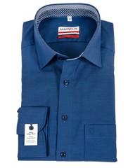 Рубашка Marvelis Modern Fit 7376/69/14 из фактурной ткани синяя