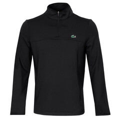 Толстовка теннисная Lacoste Men's SPORT Stretch Zippered Collar Sweatshirt - black