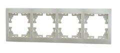 MIRA 701 0300 149 Рамка 4 гор крем б/вст