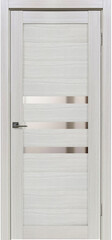 Межкомнатная дверь X-6 / Цвет тон Белая лиственница / Зеркало / Двери Верда