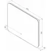 Зеркало с подсветкой ART&MAX Ravenna AM-Rav-800-700-DS-F
