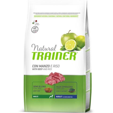 Trainer Natural Maxi Adult сухой корм для взрослых собак крупных пород (говядина/рис) 3 кг