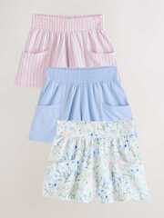 Шорты для девочки Next E61-339, 3 шт., Розовый, Голубой