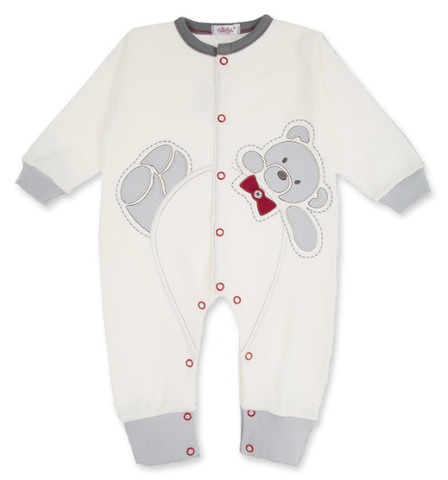 Трикотажный молочный комбинезон Sofija Brysio