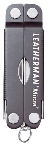 Мультитул Leatherman Micra 65 mm, 10 функций, серый (64380181N)