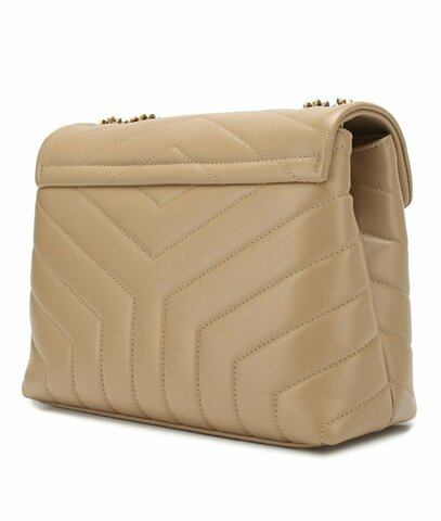 Сумка Saint Laurent Monogram Loulou Small бежевый