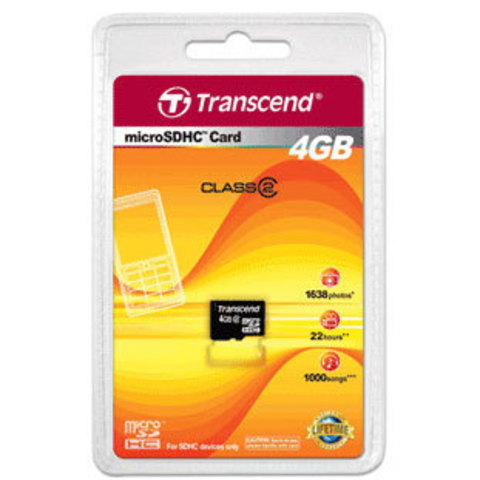 Карта памяти microSD 4 Гб