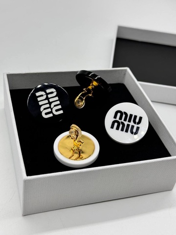 Серьги клипсы Miu Miu