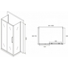 Abber Schwarzer Diamant AG30100MH-S70M-S70M Душевой уголок, 100x70x195