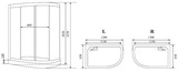 Душевая кабина Timo Standart 120*85*220  (T-1102R)
