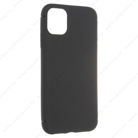 Накладка силиконовая Soft Touch ультра-тонкая для Apple iPhone 11 черный