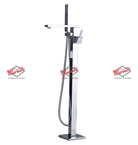 Смеситель для ванны напольный Warmer Chrome Line
