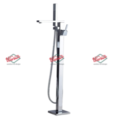 Смеситель для ванны напольный Warmer Chrome Line