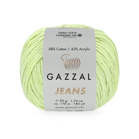 Пряжа Gazzal Jeans 1127 мята