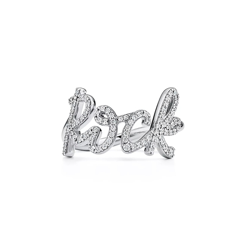 Кольцо из белого золота и бриллиантов, Tiffany💠Rock 🤘В наличии