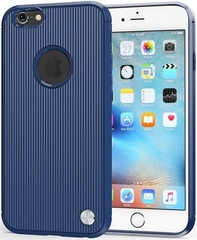 Чехол для iPhone 6 Plus (iPhone 6S Plus) цвет Blue (синий), серия Bevel от Caseport