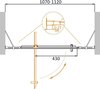 Душевая дверь в нишу Cezares MOLVENO-BA-12 MOLVENO-BA-12-90+40-C-Cr-IV