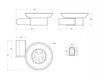 Cezares STYLUS-SODS-BORO STYLUS-SODS-BORO Мыльница подвесная, стекло, исполнение брашированное золото