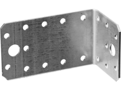 ЗУБР УКА-2.0 55х50х90 х 2 мм, асимметричный крепежный уголок, цинк (310156-55) 20 шт
