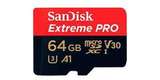 Карта памяти microSDXC 64GB SanDisk Class 10 UHS-I A2 C10 V30 U3 Extreme Pro (SD адаптер) 170MB/s