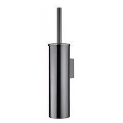 WasserKRAFT K-1087POLISHED BLACK Щетка для унитаза подвесная фото