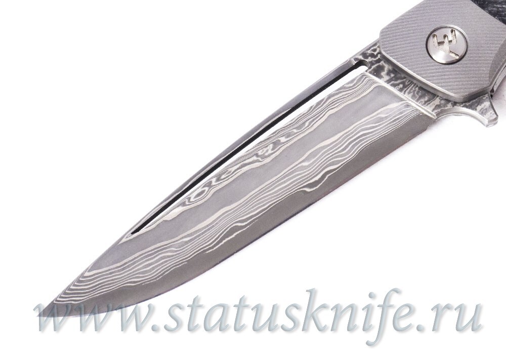 Нож Taurus Narrow ZDP189 Damascus CF Андрей Егурнов