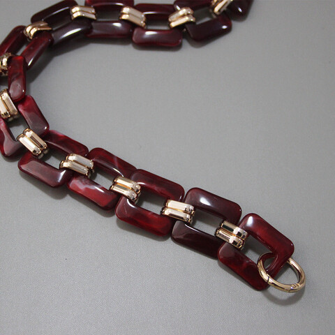 Ручка пластиковая бордовая 80 см S-83