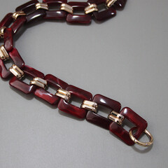 Ручка пластиковая бордовая 80 см S-83