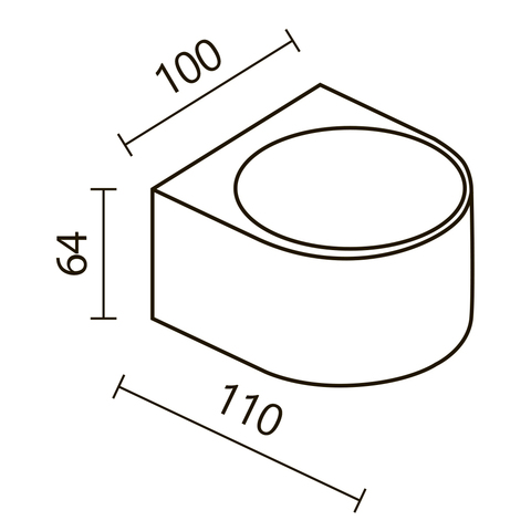 Уличный настенный светодиодный светильник Maytoni Blow O435WL-L5GF3K
