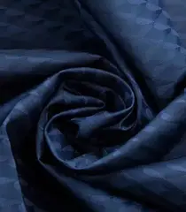 Ткань подкладочная Жаккард, шир. 145 см, 90(+/-5) гр/м2, вискоза 48%, п/э 52%, т.синий