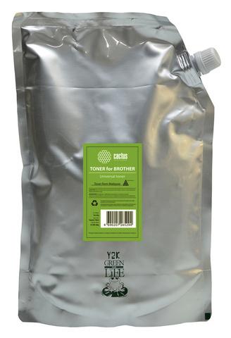 Тонер Cactus CS-TBR-10kg черный пакет 10000гр. для принтера Brother Universal