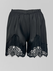 Шорты Talantova collection атласные с кружевными вставками спереди