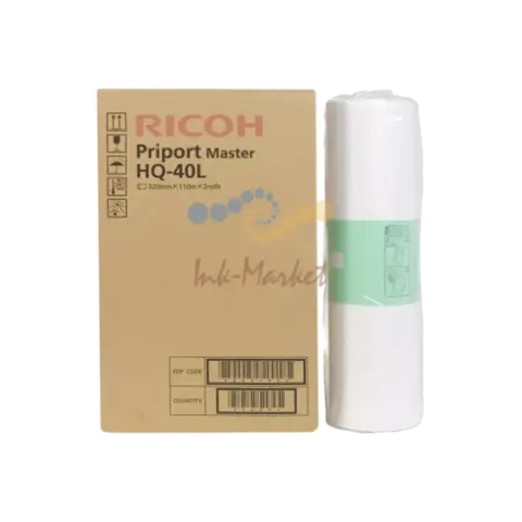 Мастер-плёнка (2 рулона в коробке) для дупликатора тип HQ40L для Priport JP4500, DX4542, 4545, DD4450 (2х110м) (893196)