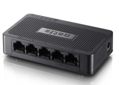 Коммутатор NETIS ST3105S 5 LAN портов, свитч RG45 / неуправляемый 5-ports mini Desktop Switch / 100Mбит/с