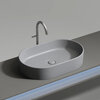 Ceramica Nova Element CN6048MH Умывальник чаша накладная овальная, 60.8x38.5, цвет: антрацит матовый
