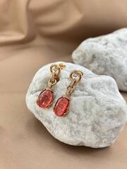 Комплект украшений колье + серьги в стиле BVLGARY