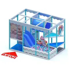 Детский игровой лабиринт "Дружок XL" 8.3м² (3.5*2.35*2.5м)