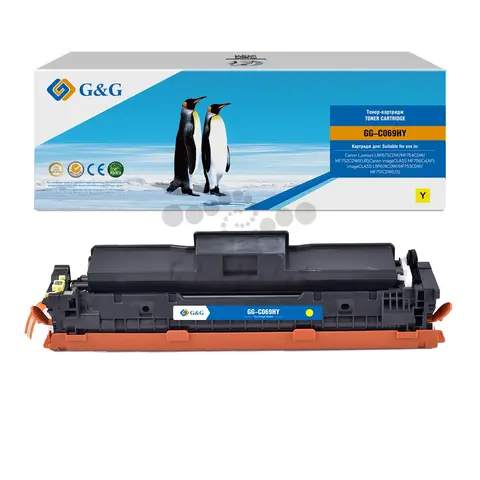 Картридж лазерный G&G GG-C069HY 069H Yellow желтый (5500стр.) для Canon I_sensys LBP673CDW, MF754CDW, MF752CDW(EUR)/imageCLASS MF756Cx(AP)/LBP674CDW, MF753CDW, MF751CDW(US)