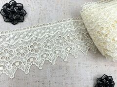 Кружево плетеное, ш. 8,5 см, айвори