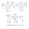 Duravit Полупьедестал для раковины 195х175 мм (для 232365, 232360, 232355) цвет белый 858340000